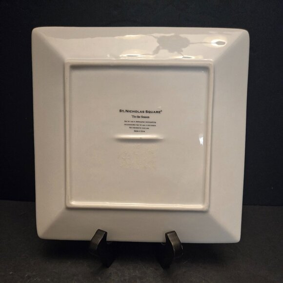 TIS THE SEASON DESSERT PLATES BY ST. NICHOLAS SET OF 2 - Picture 3 of 7